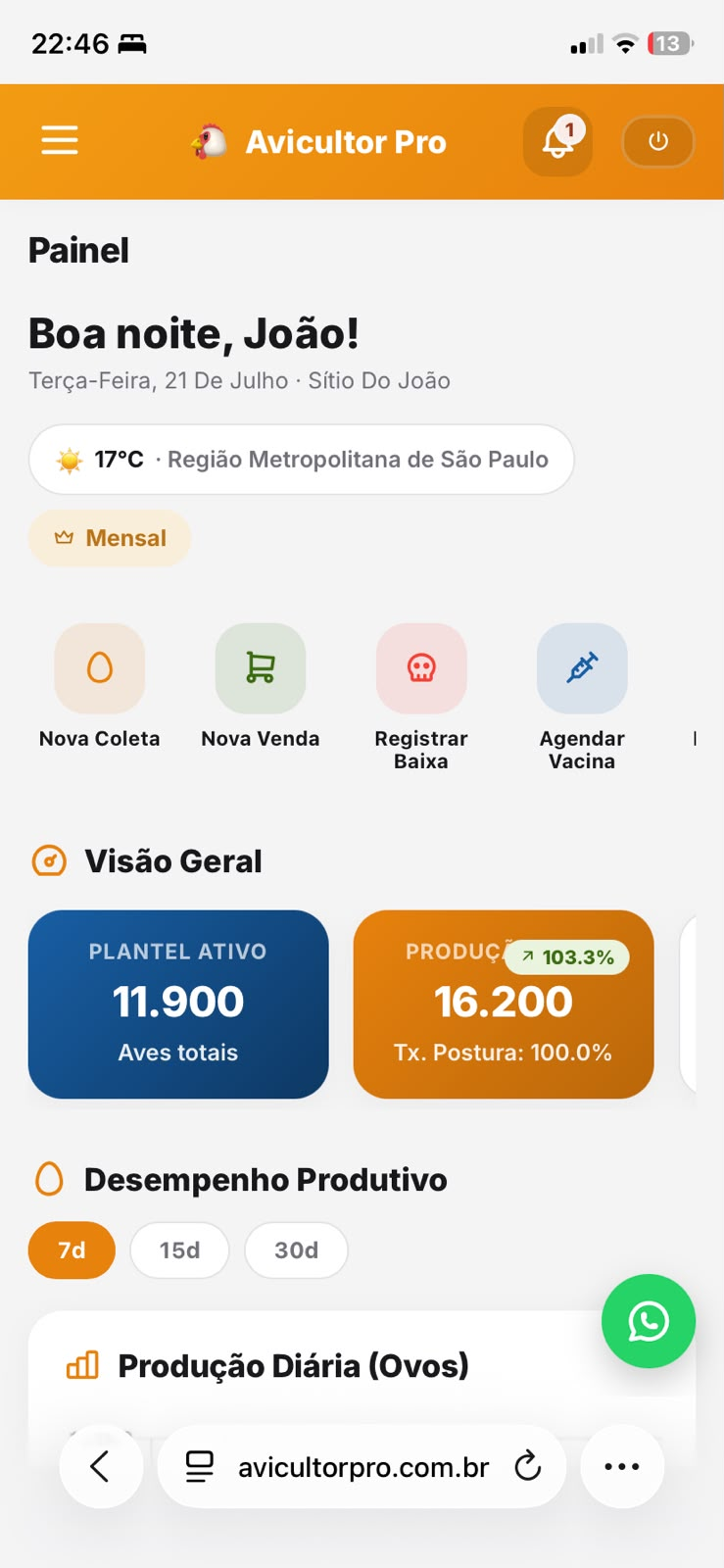 App Avicultor Pro
